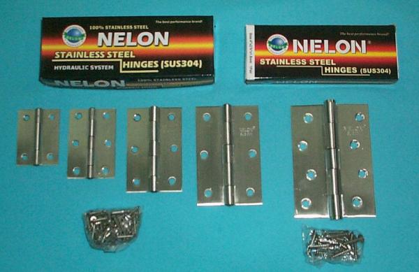 บานพับสแตนเลส SUS 304 NELON<br /><br /><br />
