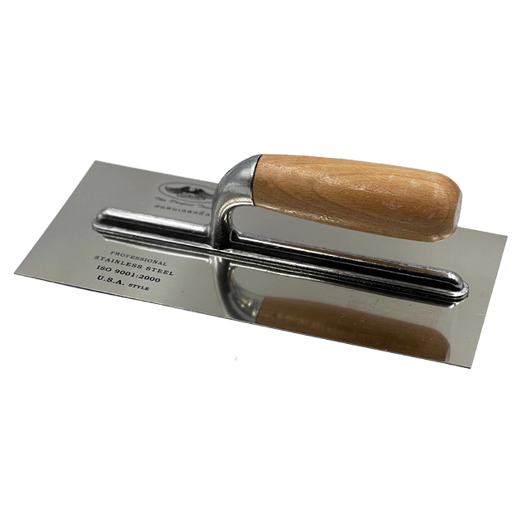 PLASTERING TROWEL WITH WOOD HANDLE No.PT-350