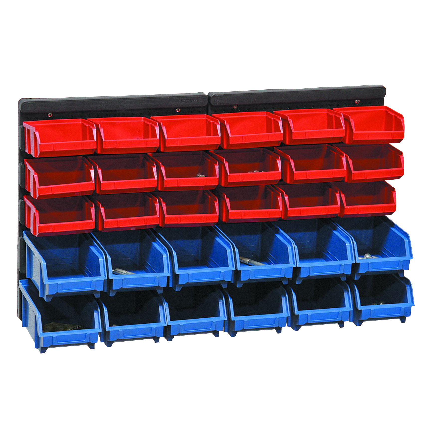 30 Bin Wallmount Parts Rack